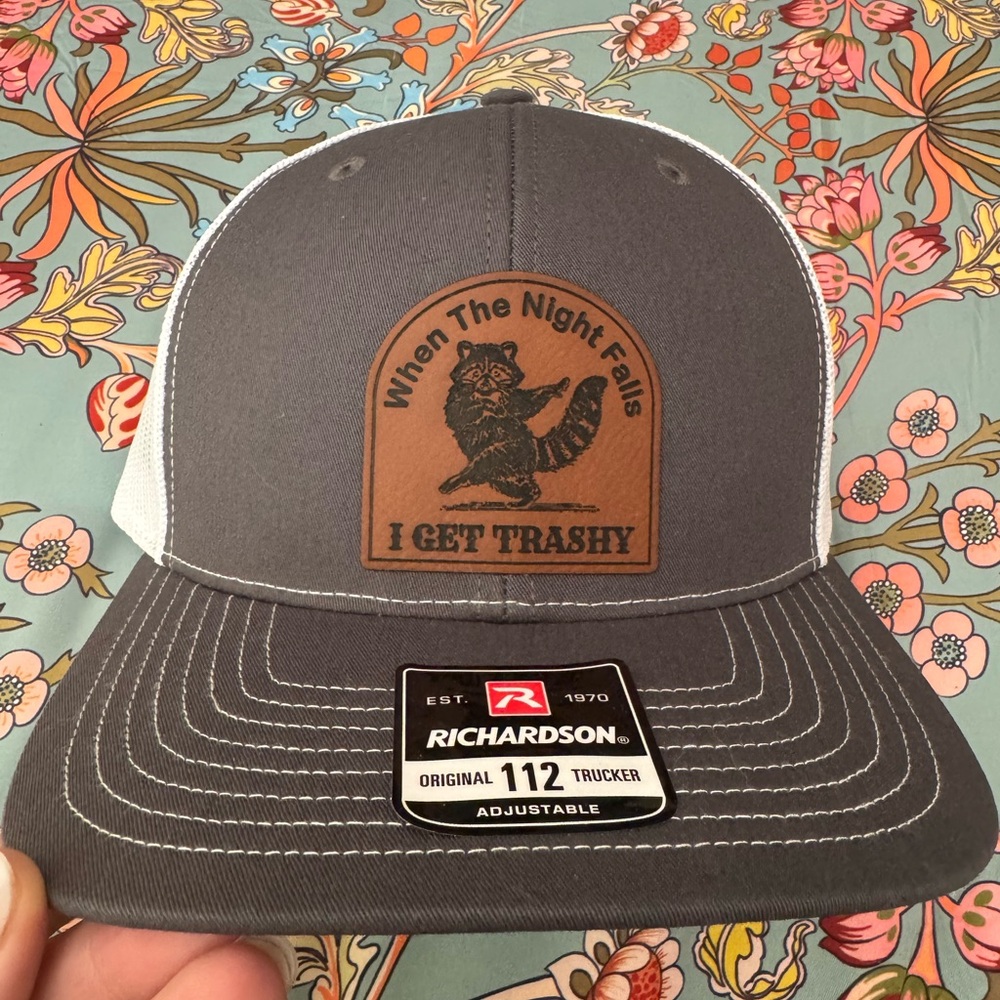 Gray and White Richardson Trucker Hat